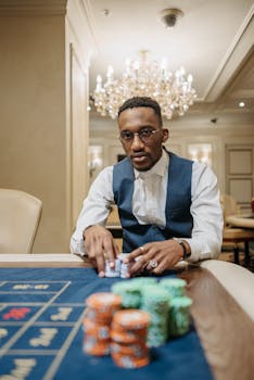 casino chips background