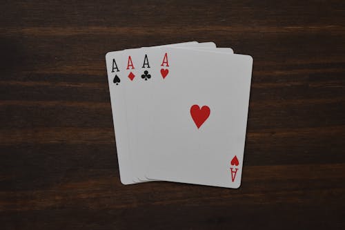 playing at night with chips and cards