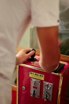 slot machines and lights
