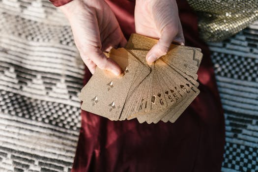 casino chips and credit card